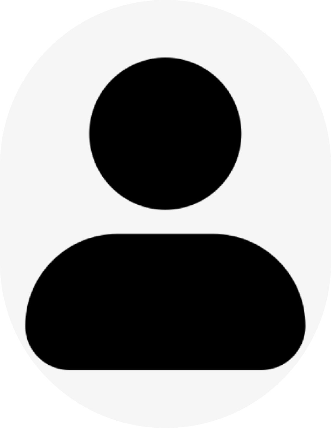 Silhouette of a person in a circle, resembling a generic user profile icon on a plain background.